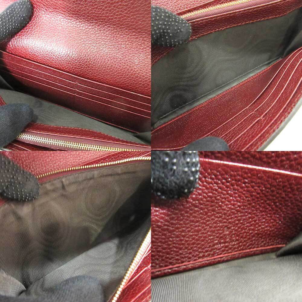 Gucci Zumi Continental Wallet Bordeaux Purple Reddish Brown Long Bi fold - Picture 5 of 5